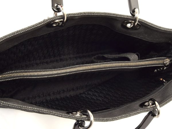 7 Christian Dior 2way Handbag Denim Black