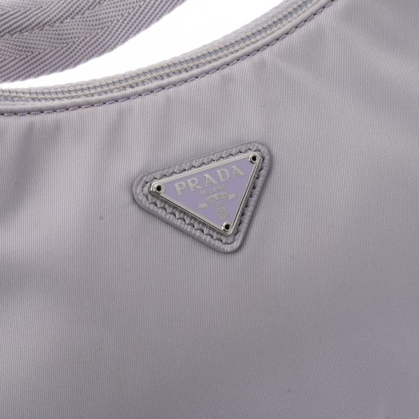 7 Prada Mini Bag Purple Silver Hardware Nylon Handbag