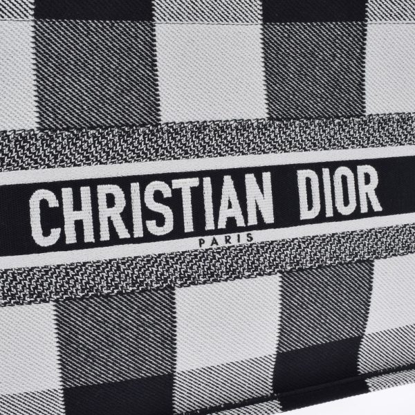 7 Christian Dior Book Tote Handbag WhiteBlack