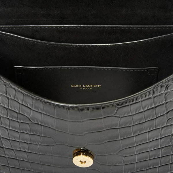 7 Saint Laurent Shoulder Bag Handle Bag Black