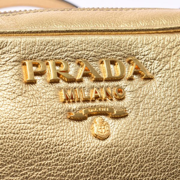 7 Prada Mini Bag Calf Shoulder Bag Gold