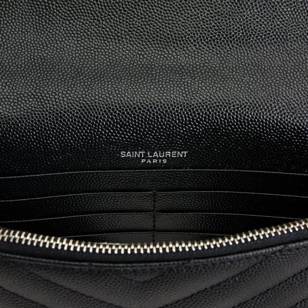 7 Saint Laurent Shoulder Bag Black