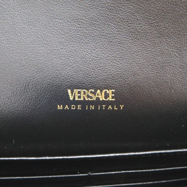 7 Versace Medusa Shoulder Bag Leather Black