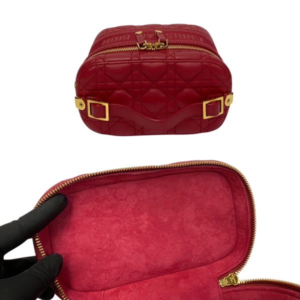 8 Christian Dior Small Leather Shoulder Bag Handbag Red