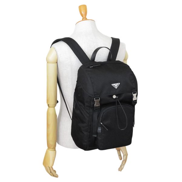 8 Prada Rucksack Backpack Re Nylon Leather Black