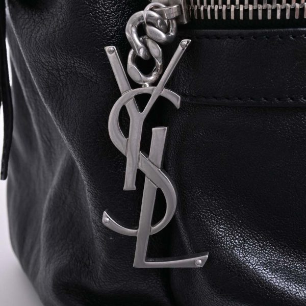 8 Saint Laurent Leather City Backpack Rucksack Black