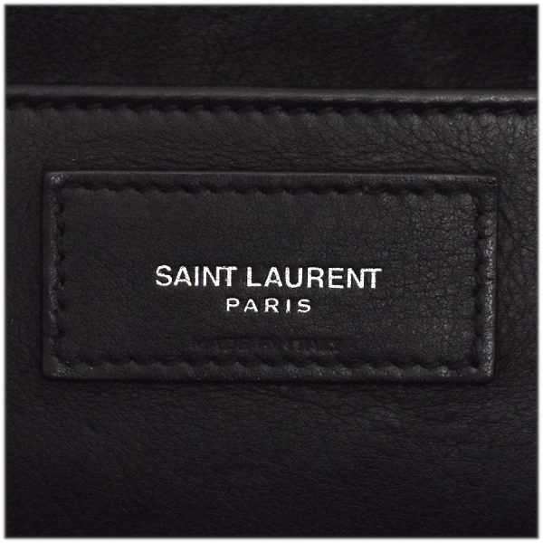 8 Saint Laurent 2way Bag Downtown Cabas Leather Black