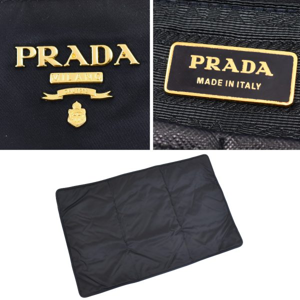 8 Prada Shoulder Tote Bag Nylon Navy