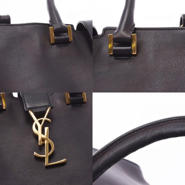 8 Saint Laurent Monogram Blogger Bag Silver Hardware Calf Shoulder Bag Black