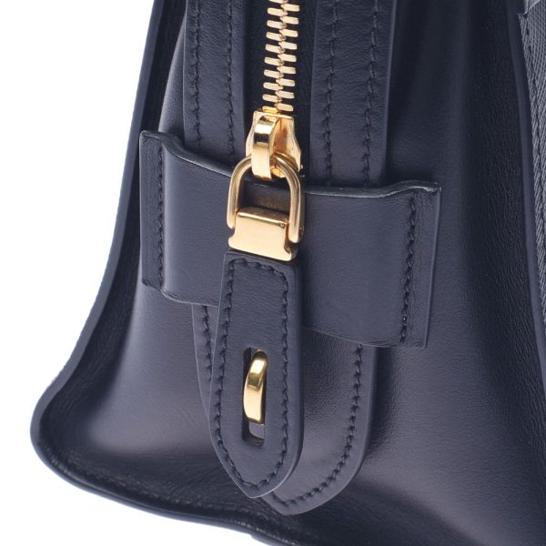 8 Prada 2way Bag Noir Gold Hardware Calf Handbag