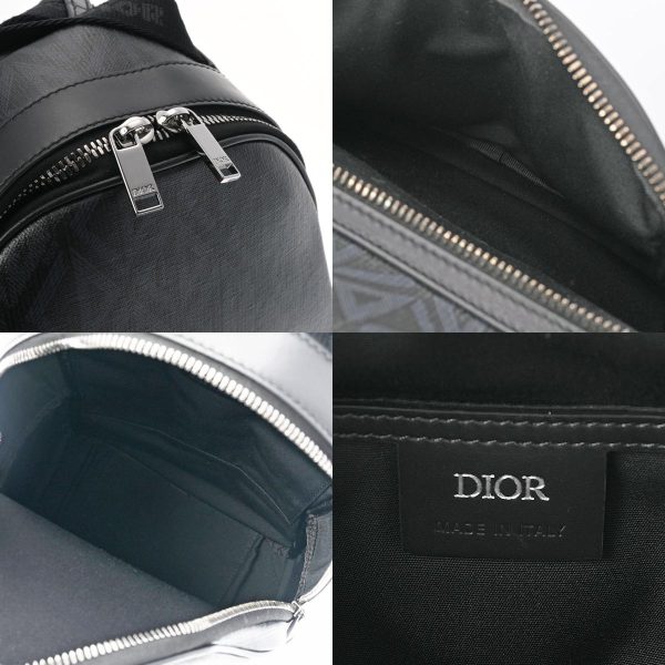 8 Dior Homme Rider Mini Slingback Hardware CD Diamond Black Silver