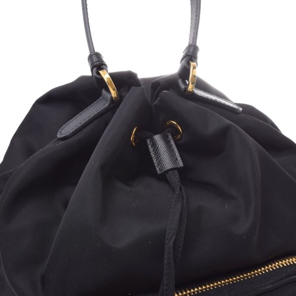 8 Prada Black Gold Hardware Nylon 2way Bag