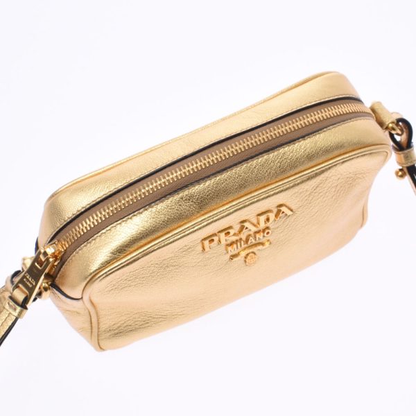 8 Prada Mini Bag Calf Shoulder Bag Gold