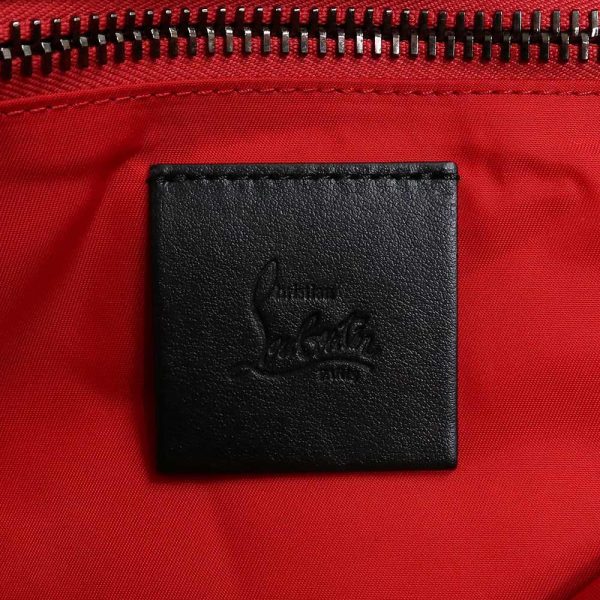 8 Christian Louboutin Backpack Daypack Nylon Red Black