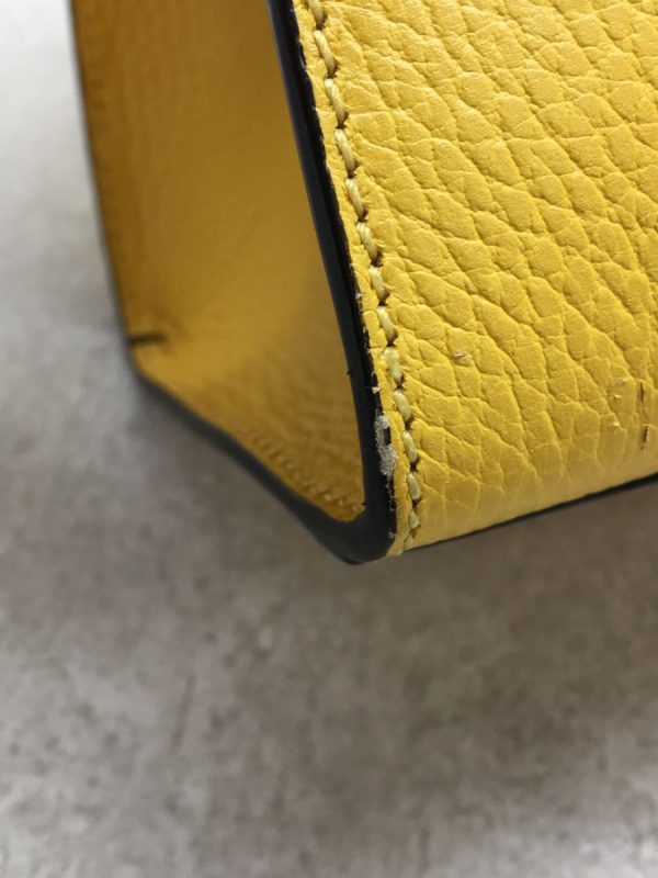 8 Gucci Shoulder Bag Leather Yellow