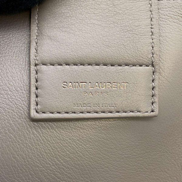 8 Saint Laurent Tote Bag Leather Gray