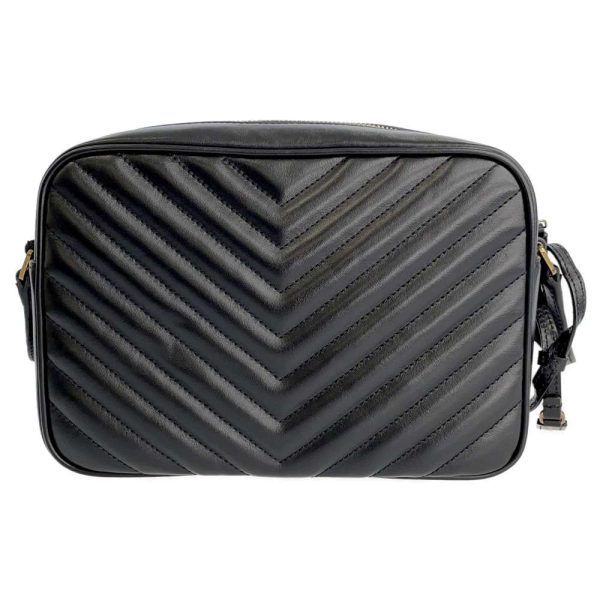 9272132 03 Saint Laurent Paris Shoulder Camera Bag Quilted Black