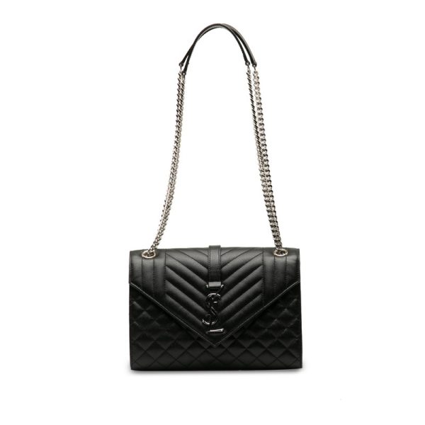 9588d8eon95recw0 1 Saint Laurent Shoulder Bag Leather Black