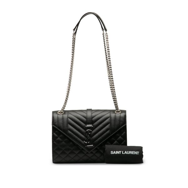 9588d8eon95recw0 10 Saint Laurent Shoulder Bag Leather Black