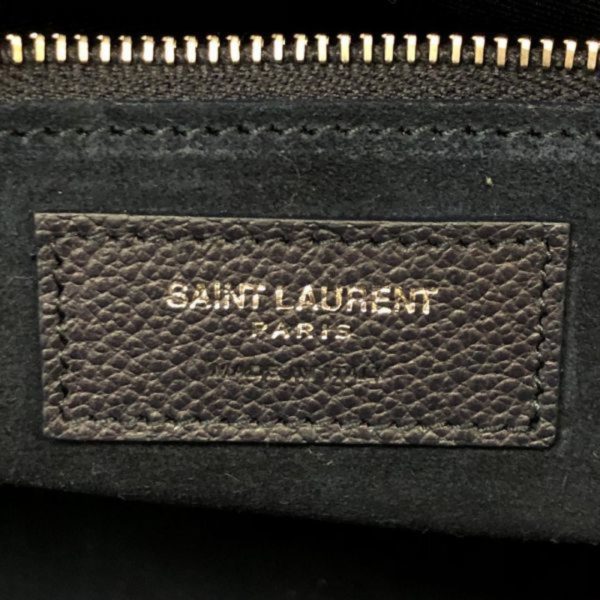 b2597b 8 Saint Laurent Paris Cavalive Gauche 2way Handbag Navy Leather