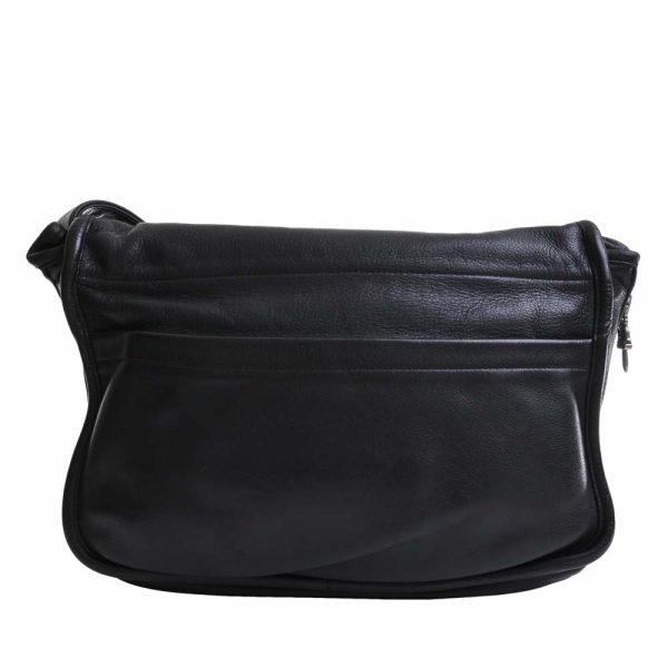 b5049725200000069 2 Chrome Hearts Leather Shoulder Bag Black
