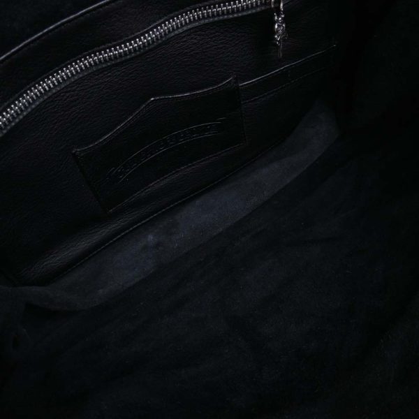 b5049725200000069 5 Chrome Hearts Leather Shoulder Bag Black