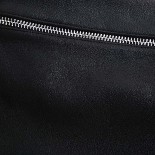 b5049725200000069 7 Chrome Hearts Leather Shoulder Bag Black