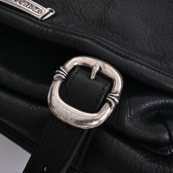b5049725200000069 8 Chrome Hearts Leather Shoulder Bag Black
