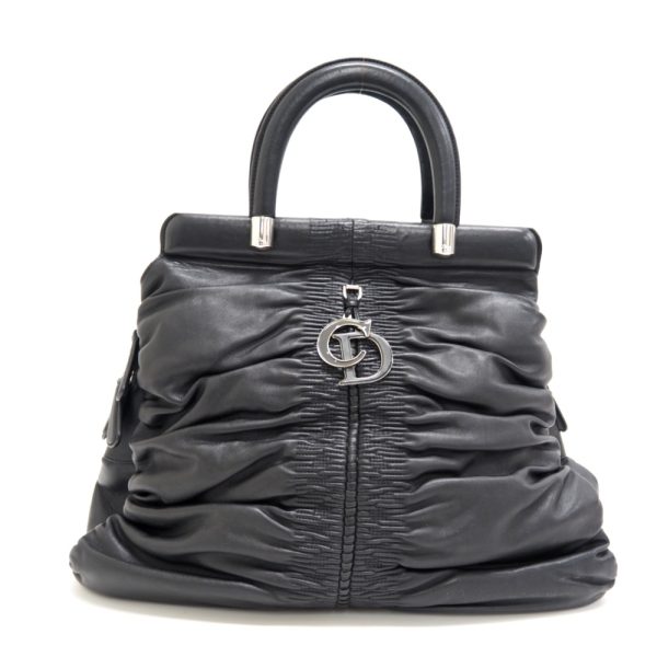 b5559b 1 Dior Karenina Leather Handbag Black