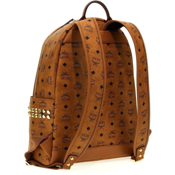 c168d9ba6629a25 ju 2 MCM Brown Stark Backpack Gold Hardware