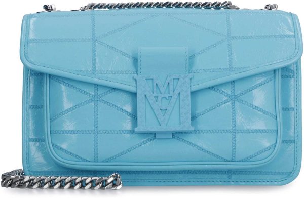 e15ef4a10c627a1 ia 2 MCM Travia Leather Crossbody Shoulder Bag Light Blue