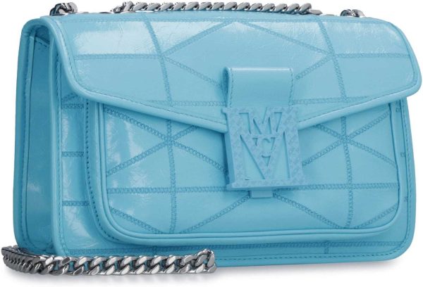 e15ef4a10c627a1 ia 3 MCM Travia Leather Crossbody Shoulder Bag Light Blue