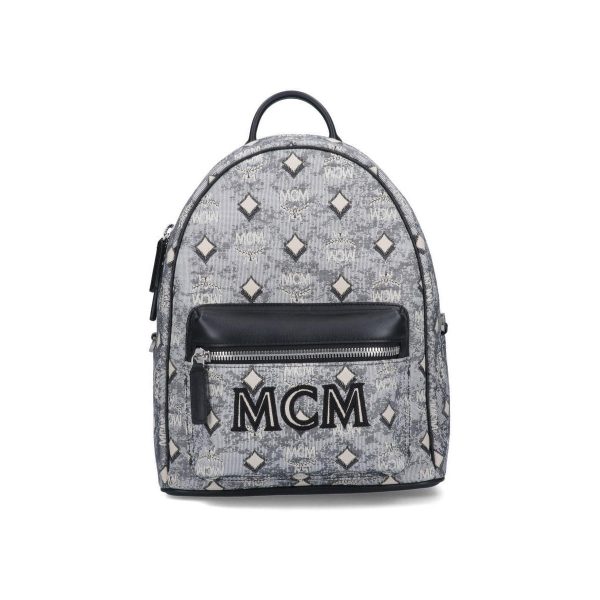 ebe3368e9cc8179 ia 1 MCM Backpack Gray Rucksack