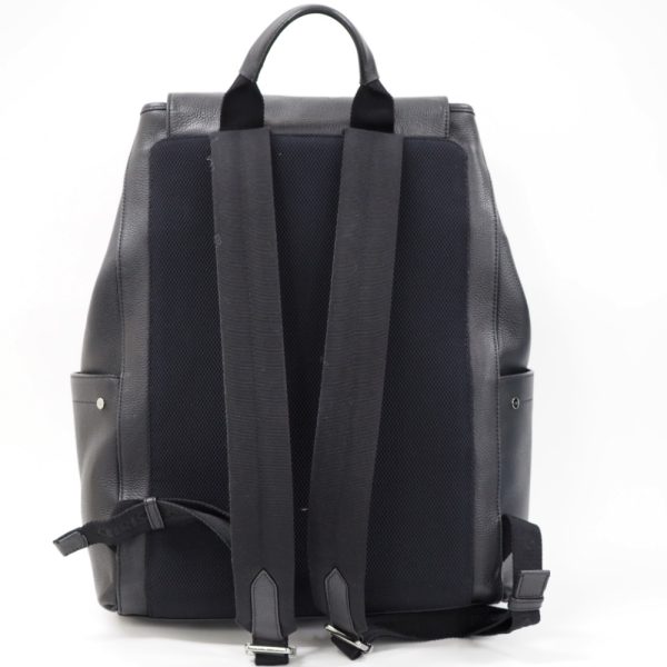 group9 2 Dior Saddle Backpack Daypack Black Leather