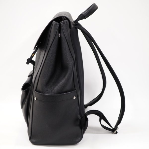 group9 4 Dior Saddle Backpack Daypack Black Leather