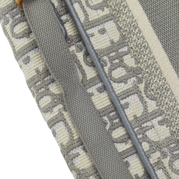 hzzfaf09aho682sp 11 1 Dior Mini Saddle Bag Logo Jacquard D Hardware Waist Body Bag Gray White Canvas