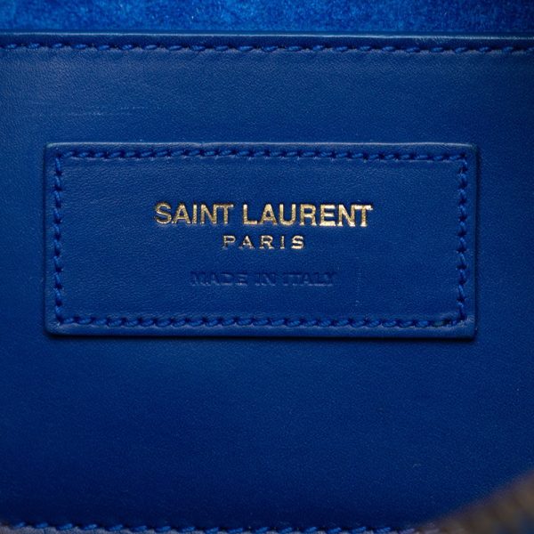 juntbyhc65xv7uia 6 Saint Laurent Shoulder Bag Leather Blue