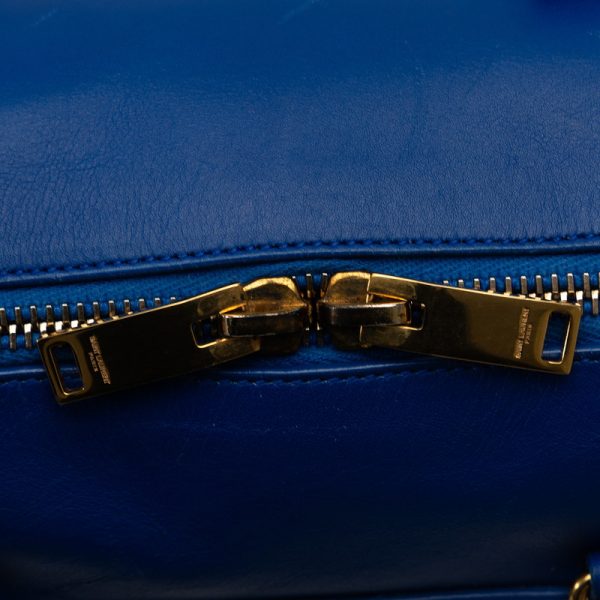 juntbyhc65xv7uia 8 Saint Laurent Shoulder Bag Leather Blue