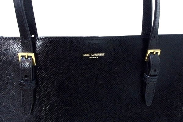 kz4620207663 6 Saint Laurent Paris East West Leather Tote Bag Black