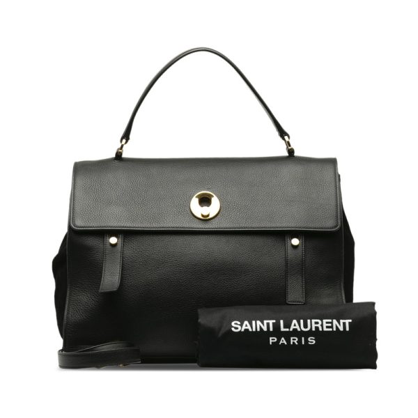 pvp70f0uzdm1pqxb 10 Saint Laurent Handbag Leather Suede Black