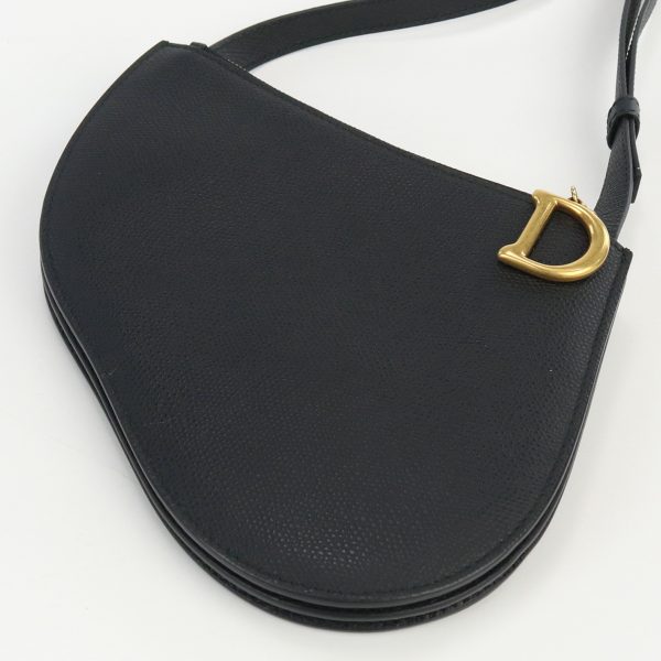 usdcd68414011 2 Christian Dior Shoulder Bag Saddle Crossbody Leather Black