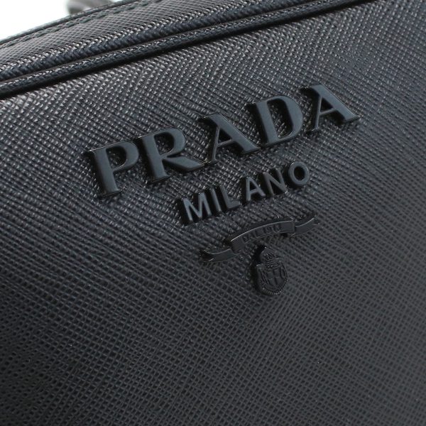 usdpr67124011 6 Prada Saffiano Leather Crossbody Shoulder Bag Black