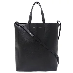 v0077042600 1 Celine Luggage Nano Drummed Calfskin Shoulder Bag Black