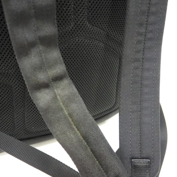 z0001830 9 Prada Triangle Logo Backpack Daypack Black Nylon