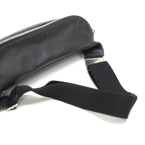 z0003914 5 Saint Laurent Paris Body Bag Waist Bag Black Leather