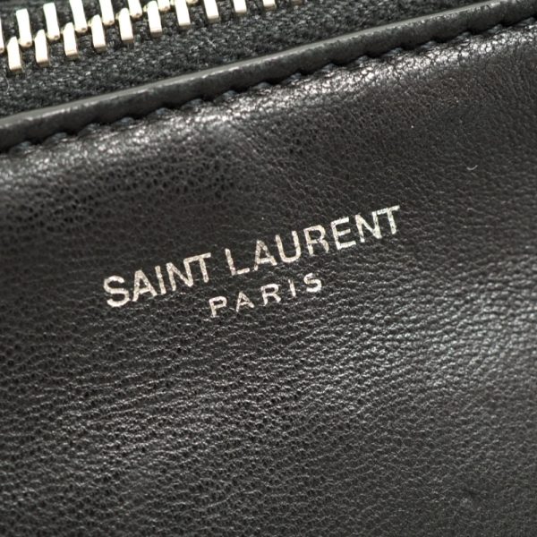 z0003914 7 Saint Laurent Paris Body Bag Waist Bag Black Leather