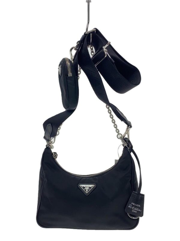 1 Prada Shoulder Bag Nylon Black