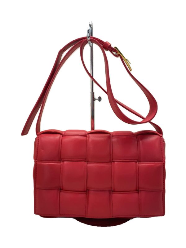 1 Bottega Veneta Patted Cassette Shoulder Bag Red