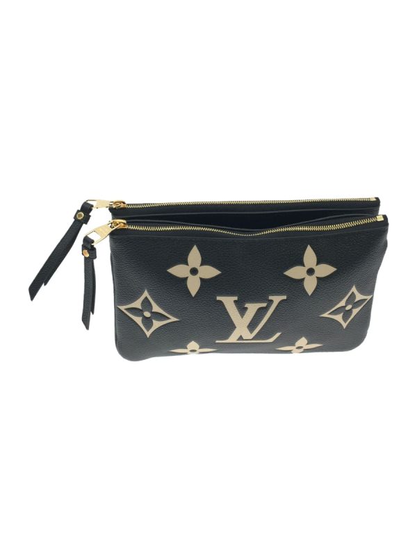 1 Louis Vuitton Monogram Giant Empreinte Double Zip Pochette Black