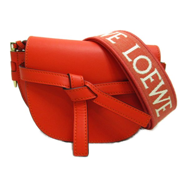 1 Loewe Mini Shoulder Bag Leather Orange